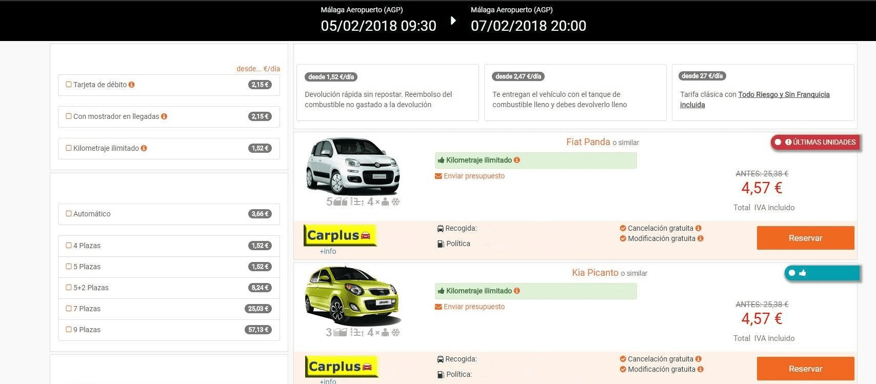 Vista general Carplus Brokers